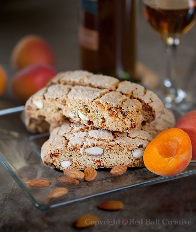 Almond Apricot Biscotti